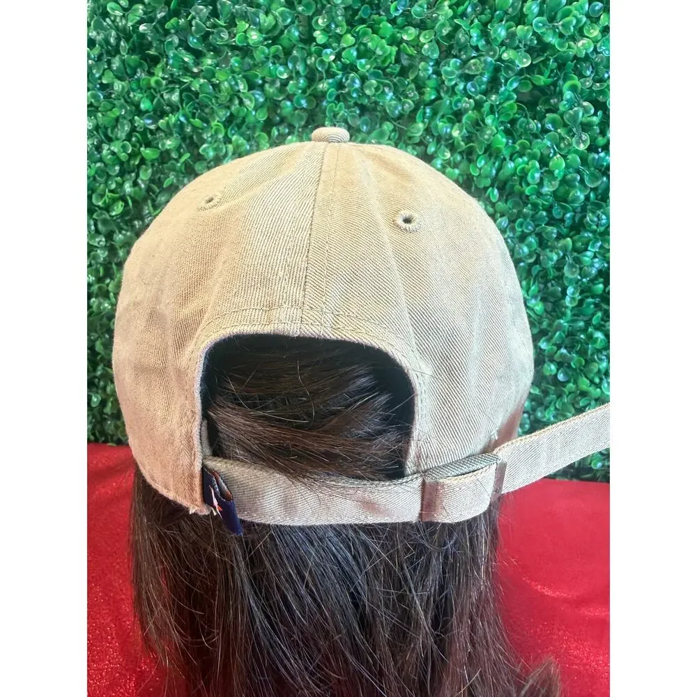 47 Brand Houston Astros Clean Up Hat Khaki Tan Adjustable Baseball Cap Relaxed